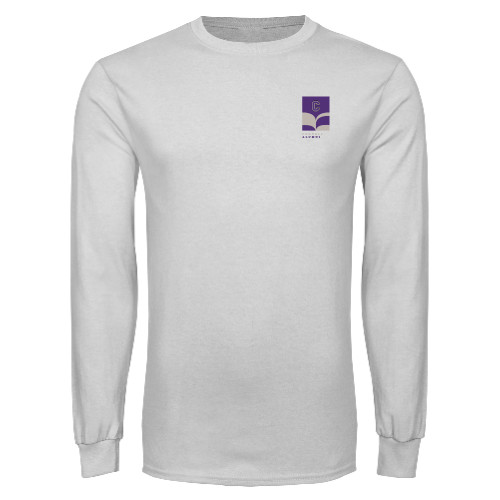  White Long Sleeve T Shirt - Alumni Logo