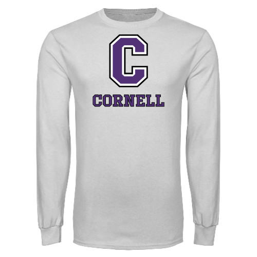  White Long Sleeve T Shirt - Corell C Verticle