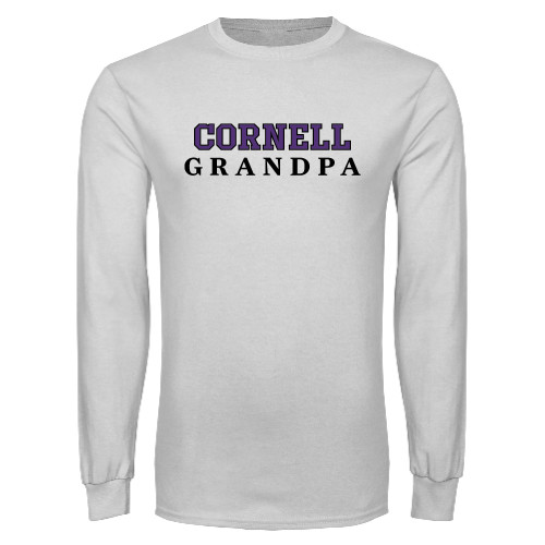  White Long Sleeve T Shirt - Grandpa