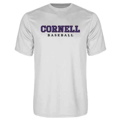  White Performance Tee - Baseball