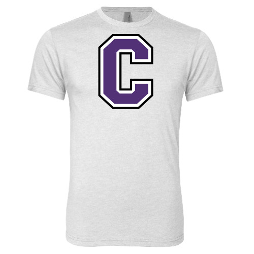  Next Level Heather White Triblend Tee - Cornell C