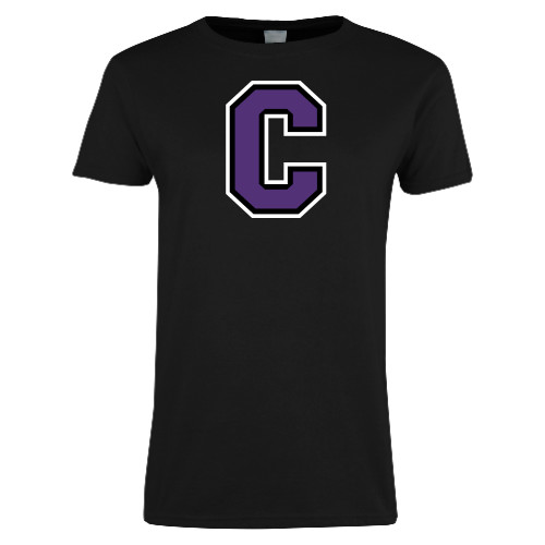 Womens Black Short Sleeve Tee - Cornell C
