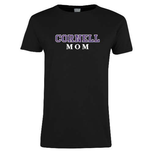 Womens Black Short Sleeve Tee - Mom