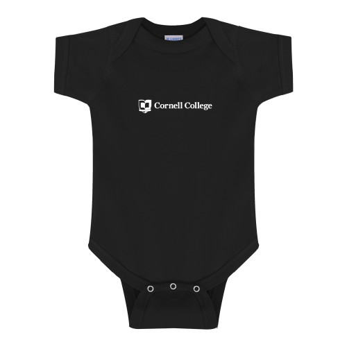  Black Infant Onesie - Cornell College Logo