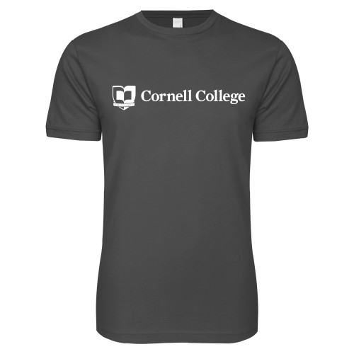  Next Level Charcoal SoftStyle T Shirt - Cornell College Logo