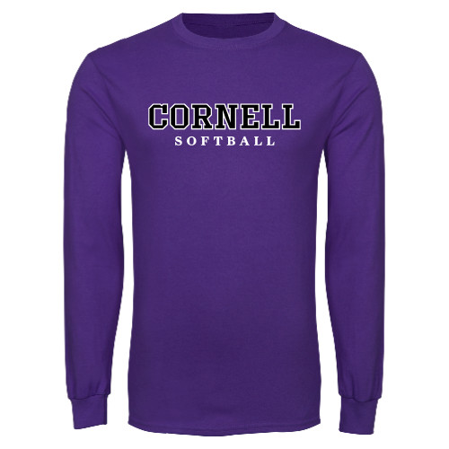  Purple Long Sleeve T Shirt - Softball