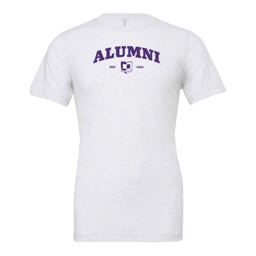  Bella + Canvas Ash Grey Jersey Cotton T Shirt - Cornell Alumni Arched
