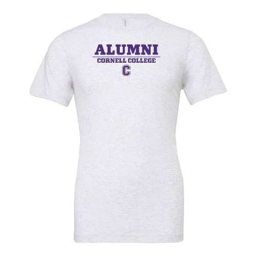  Bella + Canvas Ash Grey Jersey Cotton T Shirt - Cornell Alumni On A Line