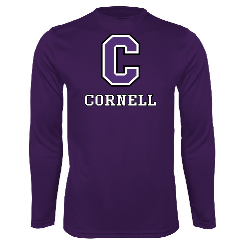  Purple Performance Long Sleeve Shirt - Corell C Verticle