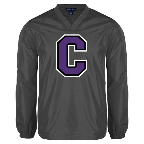  Charcoal V Neck Raglan Windshirt - Cornell C