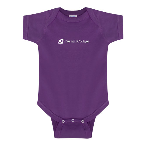  Purple Infant Onesie - Cornell College Logo