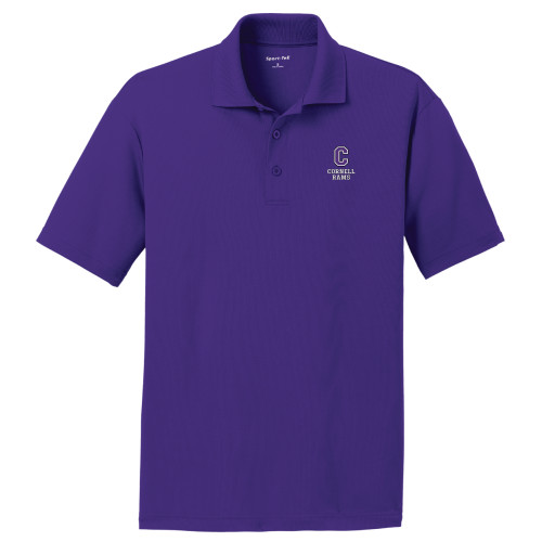  Purple Dry Mesh Polo - Cornell Rams Stacked