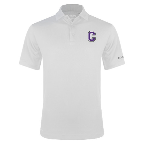  Columbia White Omni Wick Drive Polo - Cornell C