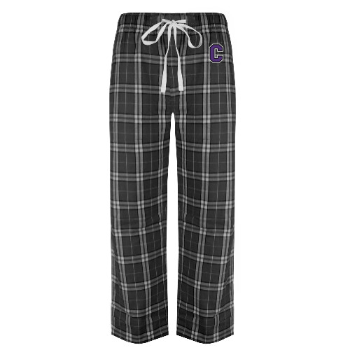 Black/Grey Flannel Pajama Pant - Cornell C