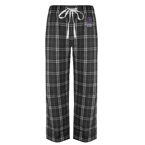  Black/Grey Flannel Pajama Pant - Cornell Rams Stacked