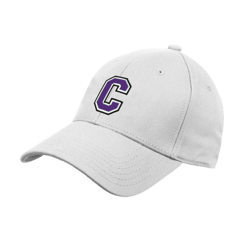 Cornell College White Structured Adjustable Pro Style Hat