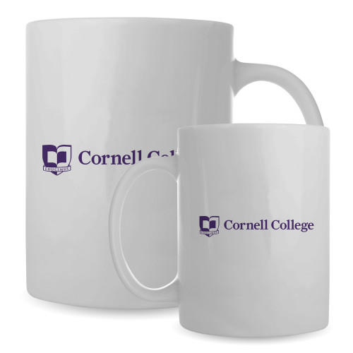  Full Color White Mug 15oz - Cornell College Logo