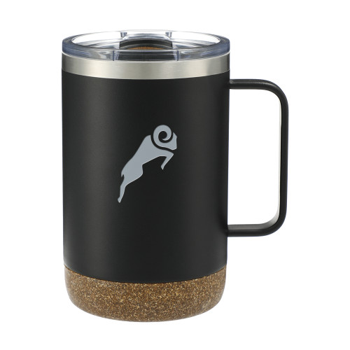  Valhalla Vacuum Insulated Camp Black Mug 14oz - Athletic Ram Engraved