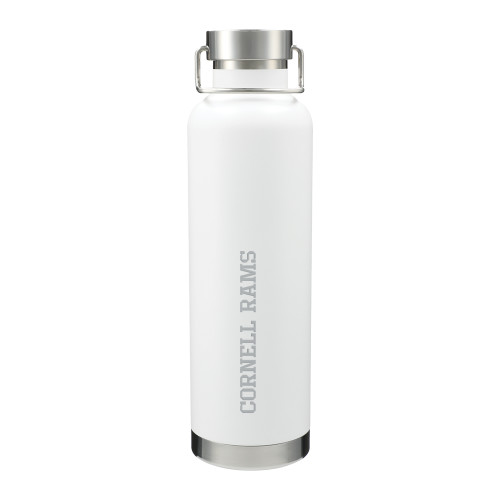  Thor Copper Vacuum Insulated White Bottle 32oz - Cornell Rams Wordmark Stacked Engraved