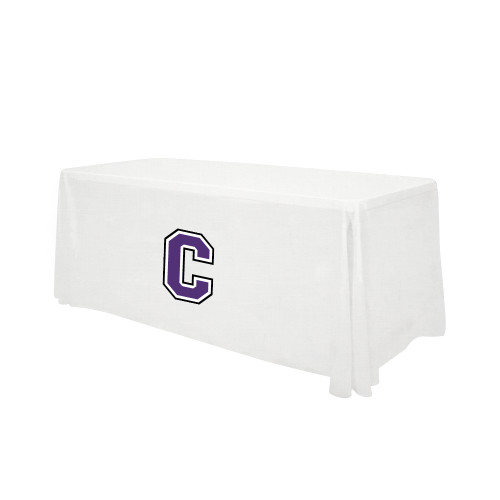  White 6 foot Table Throw - Cornell C