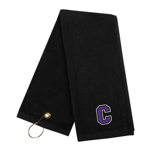  Black Golf Towel - Cornell C
