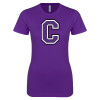 Thumbnail image for  Next Level Womens Purple Boyfriend Tee