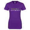 Thumbnail image for  Next Level Womens Purple Boyfriend Tee
