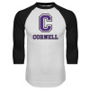 Thumbnail image for  White/Black Raglan Baseball T Shirt