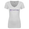 Thumbnail image for  Next Level Womens White Ideal V Tee