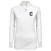 Thumbnail image for  Syntrel Womens White Interlock 1/4 Zip