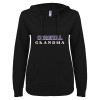 Thumbnail image for  ENZA Womens Black V Notch Raw Edge Fleece Hoodie