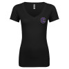 Thumbnail image for  Next Level Womens Black Ideal V Tee