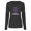 Thumbnail image for  Womens Dark Heather Long Sleeve V Neck Tee 