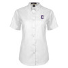 Thumbnail image for  Womens White Twill Button Up Short Sleeve