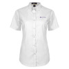 Thumbnail image for  Womens White Twill Button Up Short Sleeve