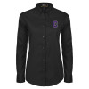 Thumbnail image for  Womens Black Twill Button Down Long Sleeve 