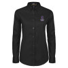 Thumbnail image for  Womens Black Twill Button Down Long Sleeve 