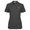 Thumbnail image for  Womens Silk Touch Charcoal Pique Polo