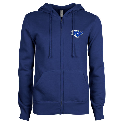 Christopher Newport ENZA Womens Royal Fleece Full Zip Hoodie