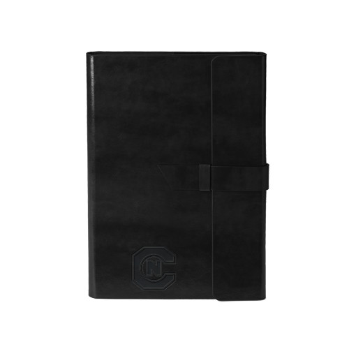 Fabrizio Junior Black Portfolio w/Loop Closure - Official Logo Engraved