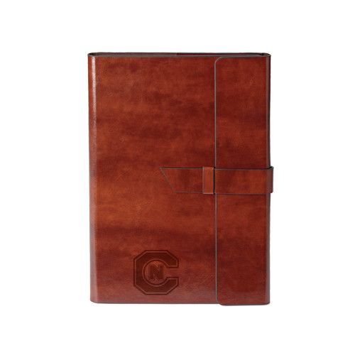  Fabrizio Junior Brown Portfolio w/Loop Closure - Official Logo Engraved