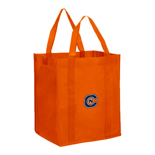  Non Woven Orange Grocery Tote - Official Logo
