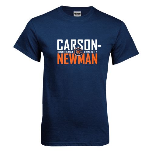  Navy T Shirt - Carson Newman Stacked