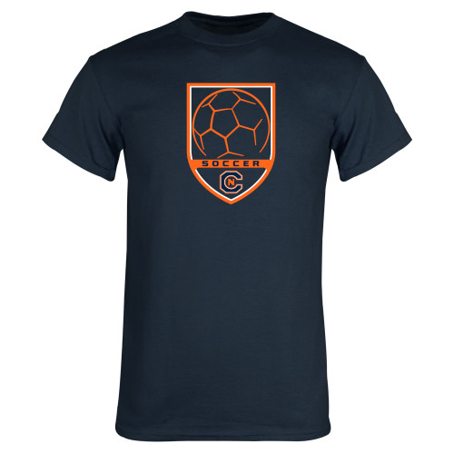  Navy T Shirt - Soccer Shield w/ Logo