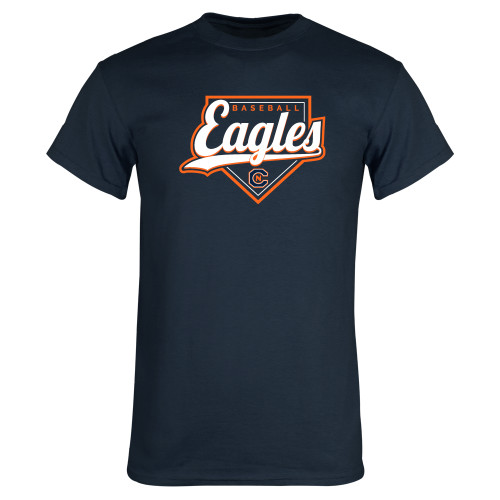  Navy T Shirt - Eagles Baseball Diamond w/ Script