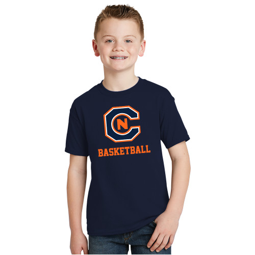 Youth Navy T Shirt - Basketball
