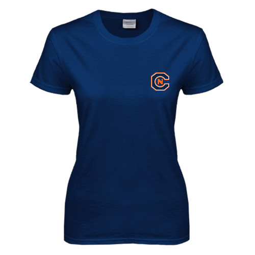  Womens Short Sleeve Navy Tee - Official Logo