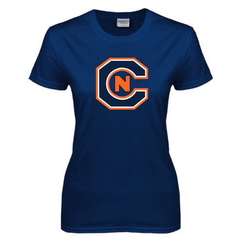  Womens Short Sleeve Navy Tee - Official Logo