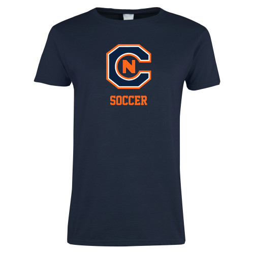  Womens Short Sleeve Navy Tee - Soccer