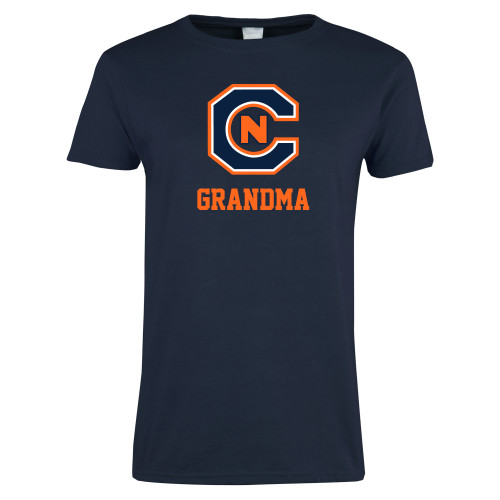 Womens Short Sleeve Navy Tee - Grandma
